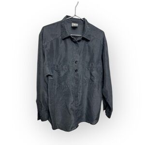 Clio 100% Silk Women’s Button Down Top Size Medium